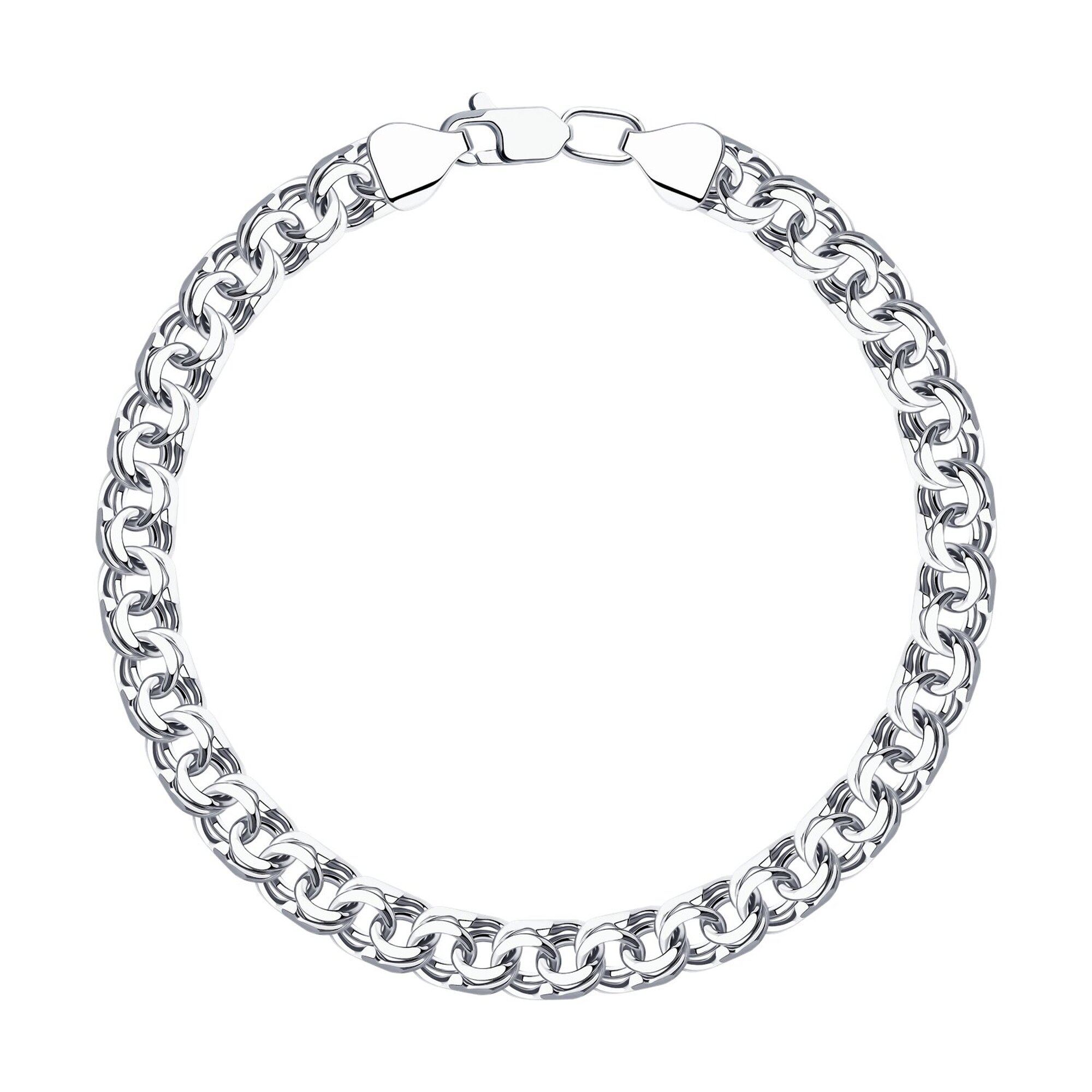 Браслет Diamant online, серебро, 925 проба, родирование
