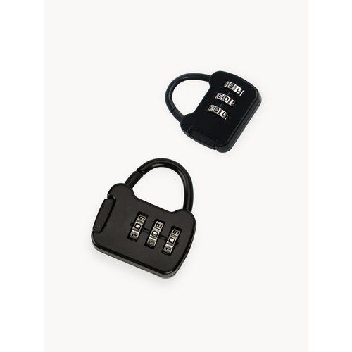 Замок для багажа , 2 шт., размер S, черный