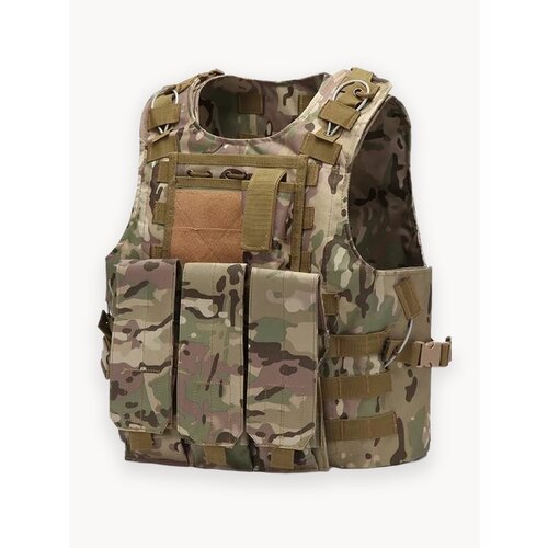 Жилет разгрузочный тактический с подсумками и системой быстрого сброса, мультикам