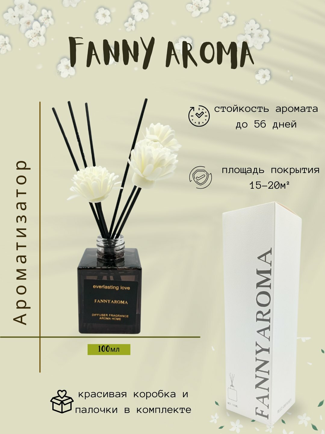 Ароматизатор "Shangri-La" FANNY AROMA, для дома и офиса, 100мл