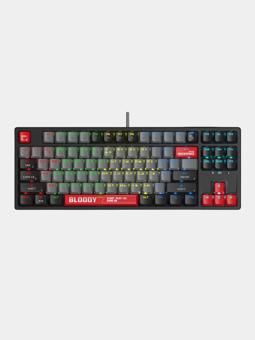 Игровая клавиатура S87 – RGB-подсветка, механические переключатели, компактный дизайн