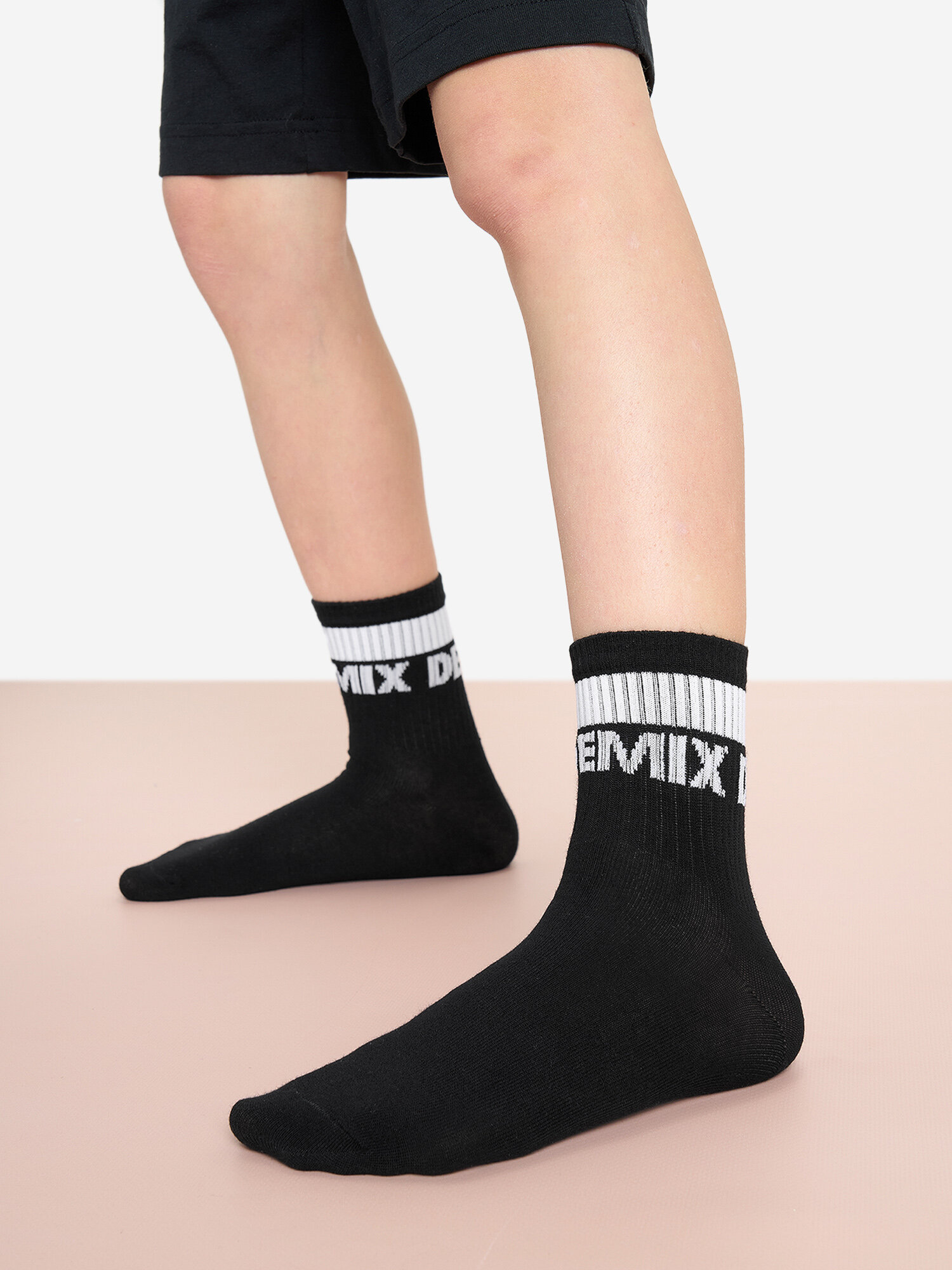 Носки Demix размер 34-36, серый/черный — фото 1