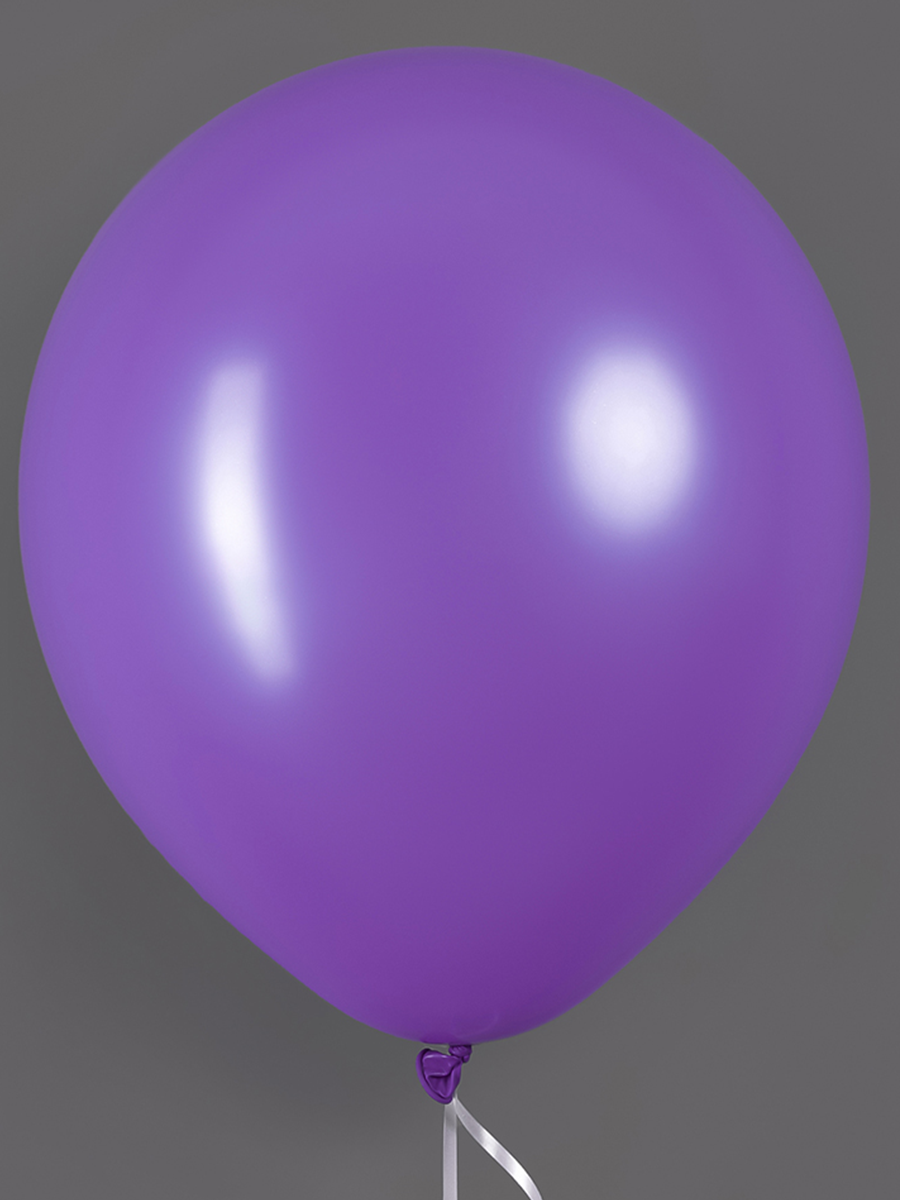 Воздушные шары фиолетовые 25 см, 50 шт. — фото 1