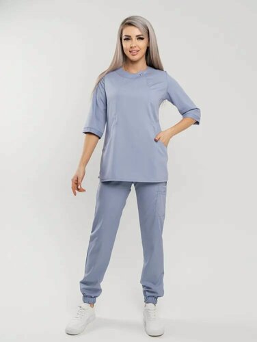 Изображение товара Женский рабочий Костюм Анна из Тиси. Универсальный медицинский костюм из брюк и блузки для косметолога, врача стоматолога.