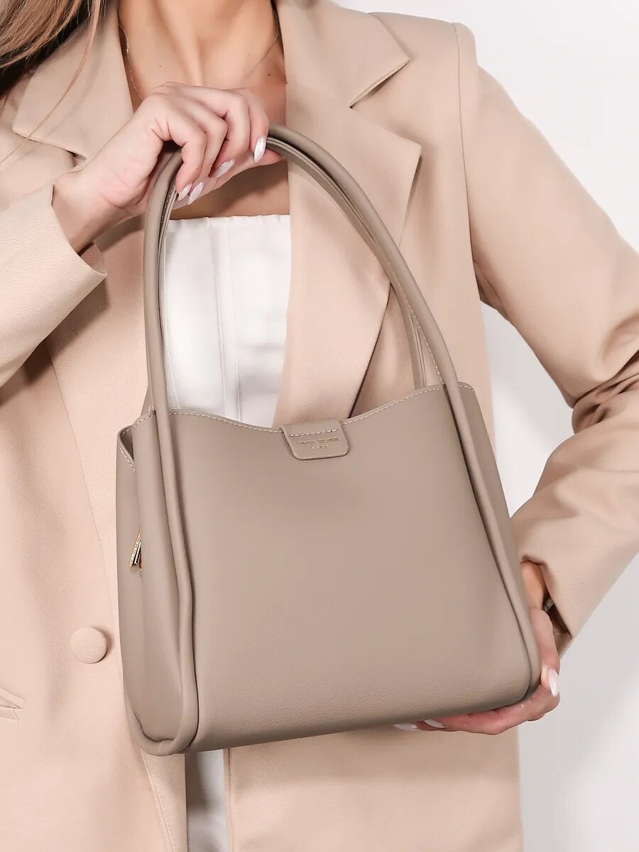 Сумка тоут DAVID JONES, кофе — фото 1