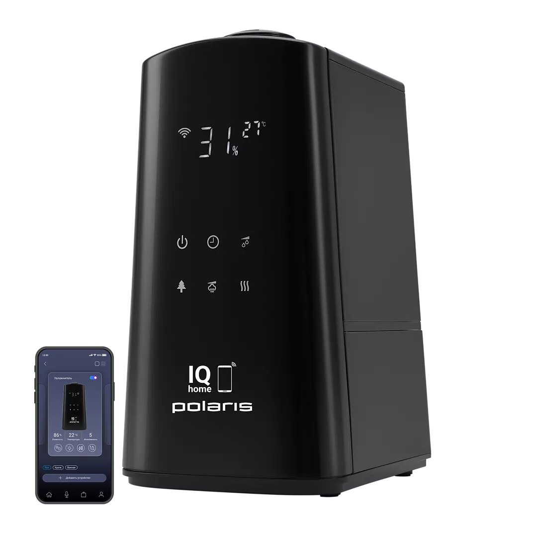 Увлажнитель воздуха PUH 9009 WIFI IQ Home Черный (POLARIS)