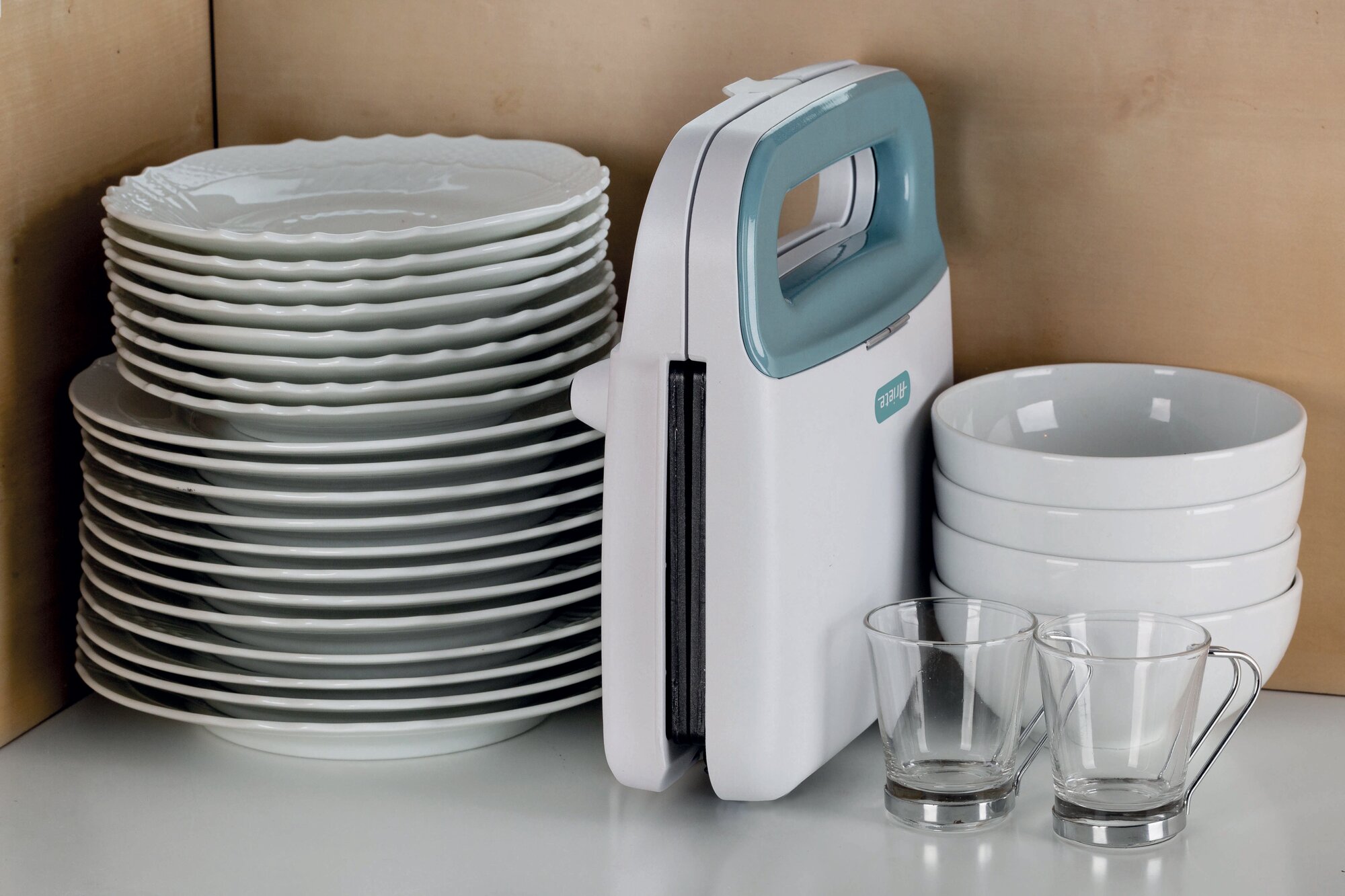 Сэндвичницы И Десертницы Xiaomi Бутербродница Ariete Breakfast 1971/01, антипригарное покрытие, белый (00C197101AR0)