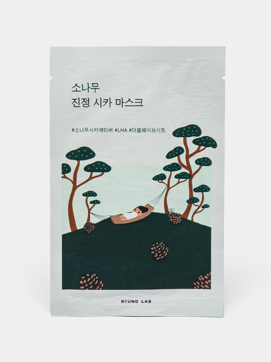 Успокаивающая маска Round Lab "Pine Calming Cica", от покраснений, раздражений