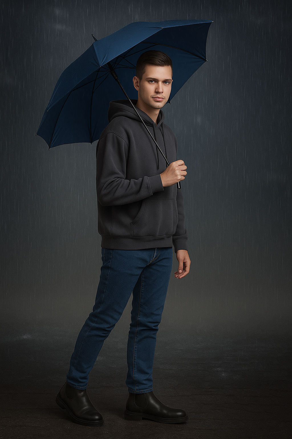 Зонт-трость , blue — фото 1