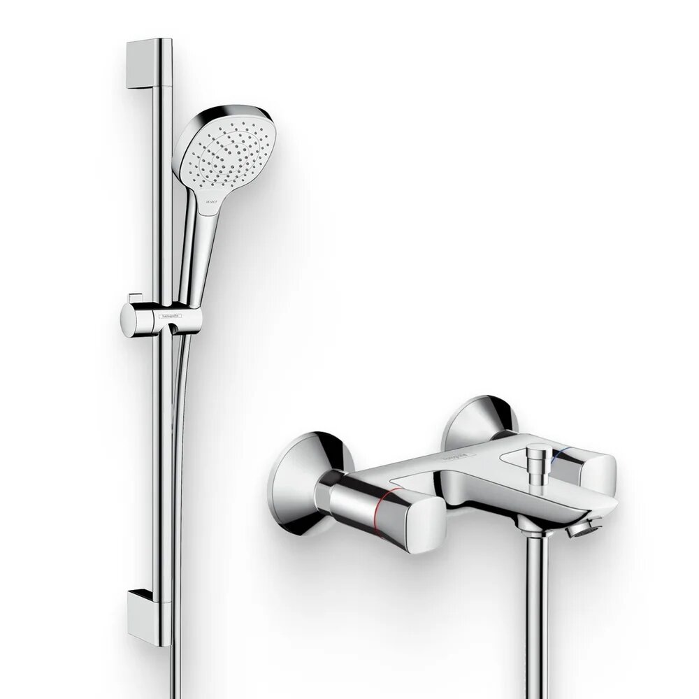 Душевой комплект Смеситель Hansgrohe Logis 71243000 / Гарнитур Croma Select E Vario 26582400