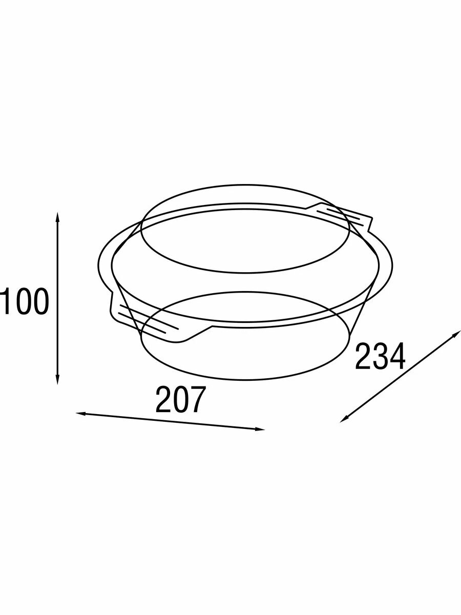 Кастрюля из жаропрочного стекла с крышкой PERFECTO LINEA 1,5 л (11-150010) — фото 1
