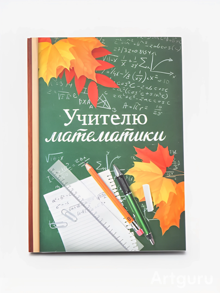 Ежедневник Сима-Ленд "Учителю", А6, 80 л, мягкий, газетный, зеленый