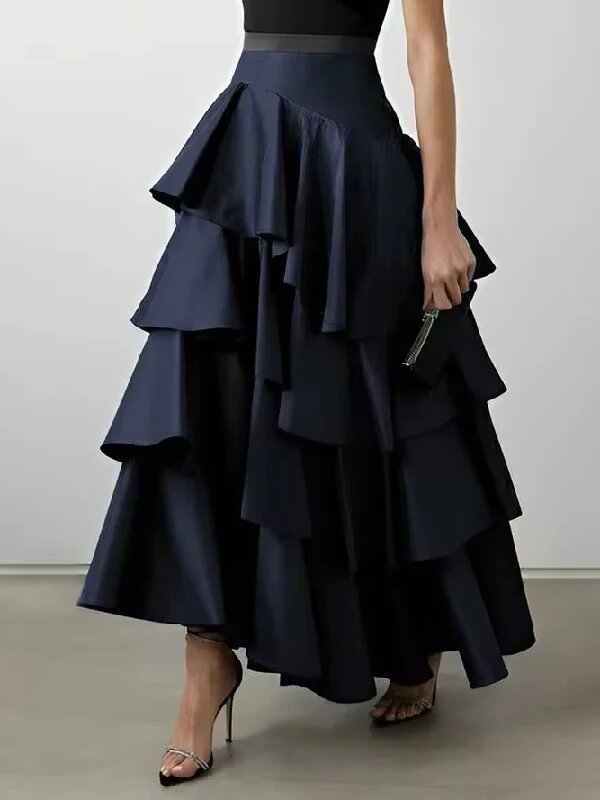 Юбка UOOZEE, размер 48-52, темно-синий