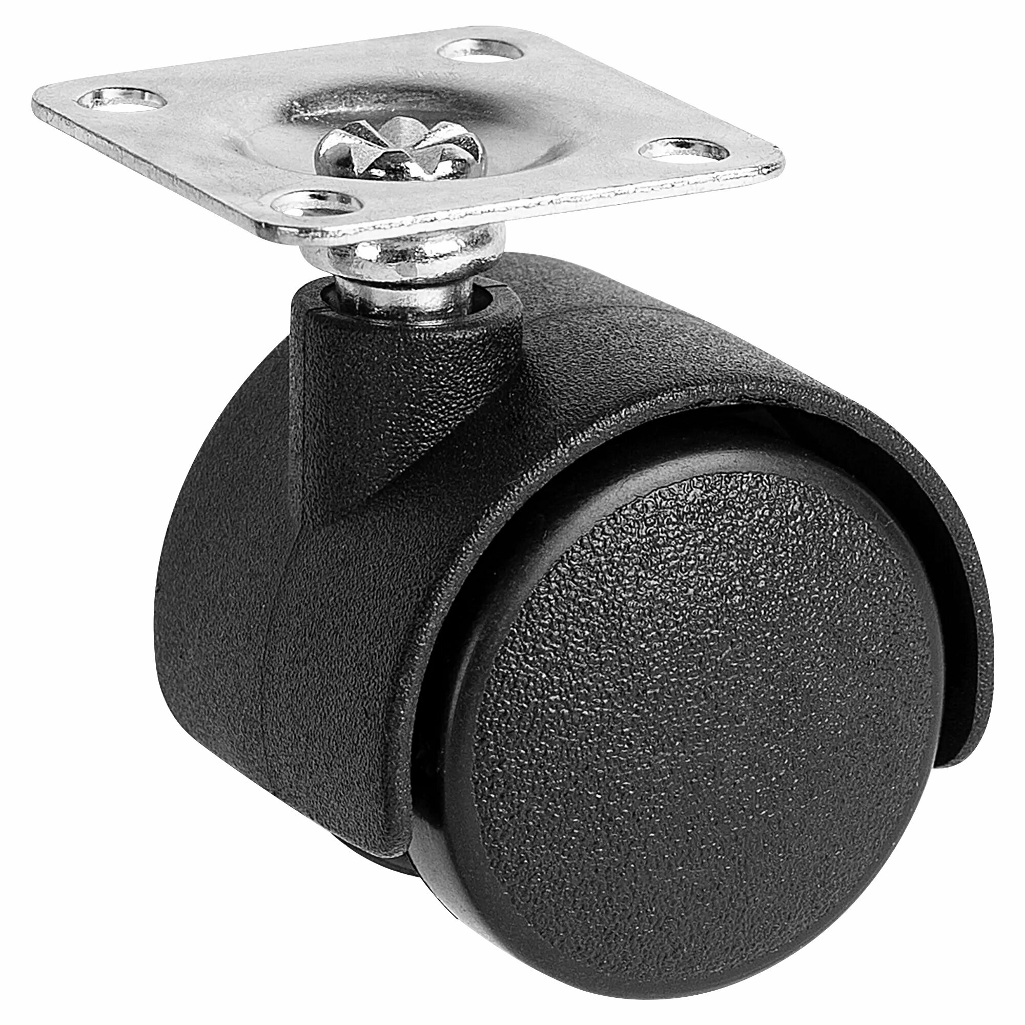 Колесо поворотное без тормоза 30 мм до 20 кг цвет черный