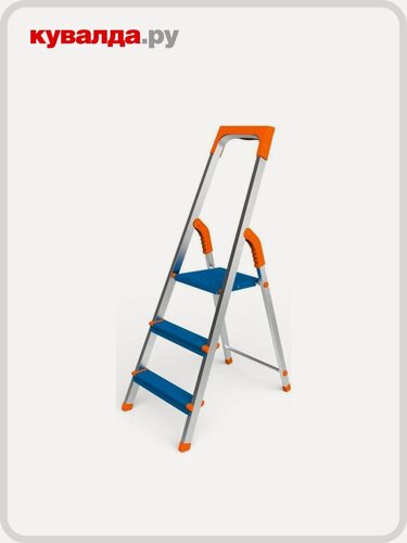 Изображение товара Стремянка алюминиевая Сарайлы-М (Sarayli) Колор (Color) 3 ступени