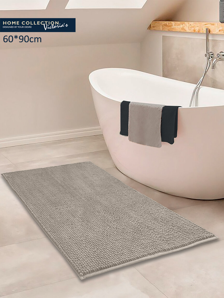 Коврик 60х90см для ванной комнаты нескользящий икеа стиль бежевый