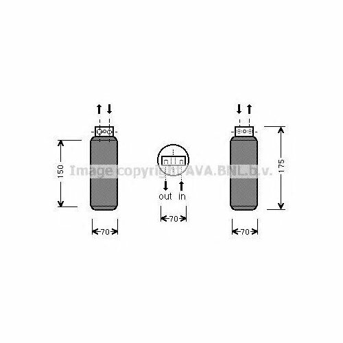 Осушитель, кондиционер, AVA OLD288 (1 шт.)