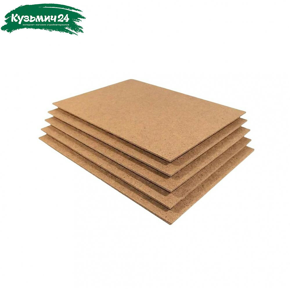 Плита древесно-волокнистая Оргалит 2.5х1220х2440 мм для строительства и ремонта