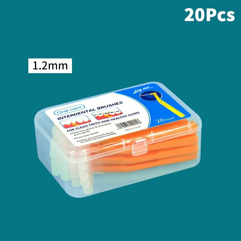Межзубные щетки для брекетов, 20 шт. Orange