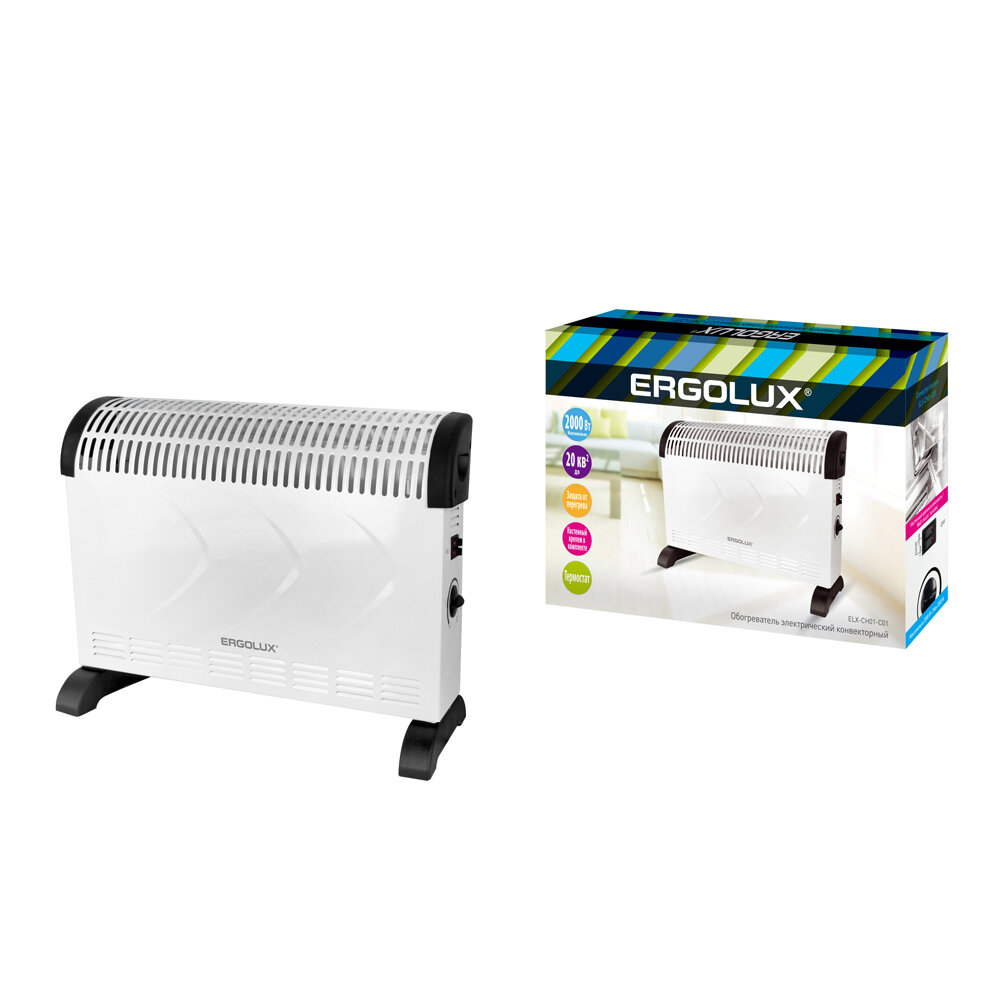 Обогреватель воздуха ERGOLUX ELX-СH01-C01 2000w цвет: белый