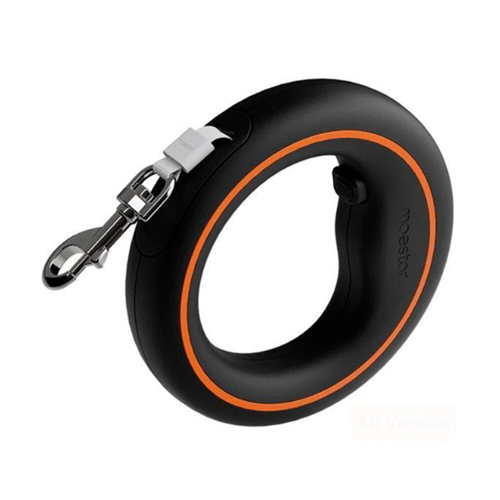 Поводок для собак XIAOMI, 2 Air, Moestar Ufo Pet Leash, металл, пластик, нейлон, аккумулятор 200 мАч, цвет: чёрный, (арт.6971930290004)
