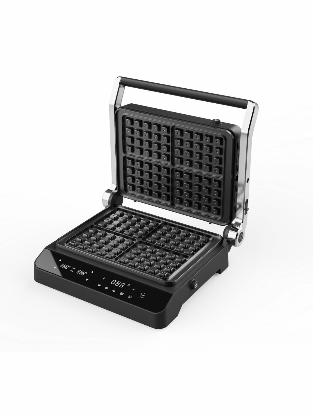Электрогриль-вафельница HOFMANN SWG2002TCB, сенсорный, 2000Вт, 5 программ — фото 1