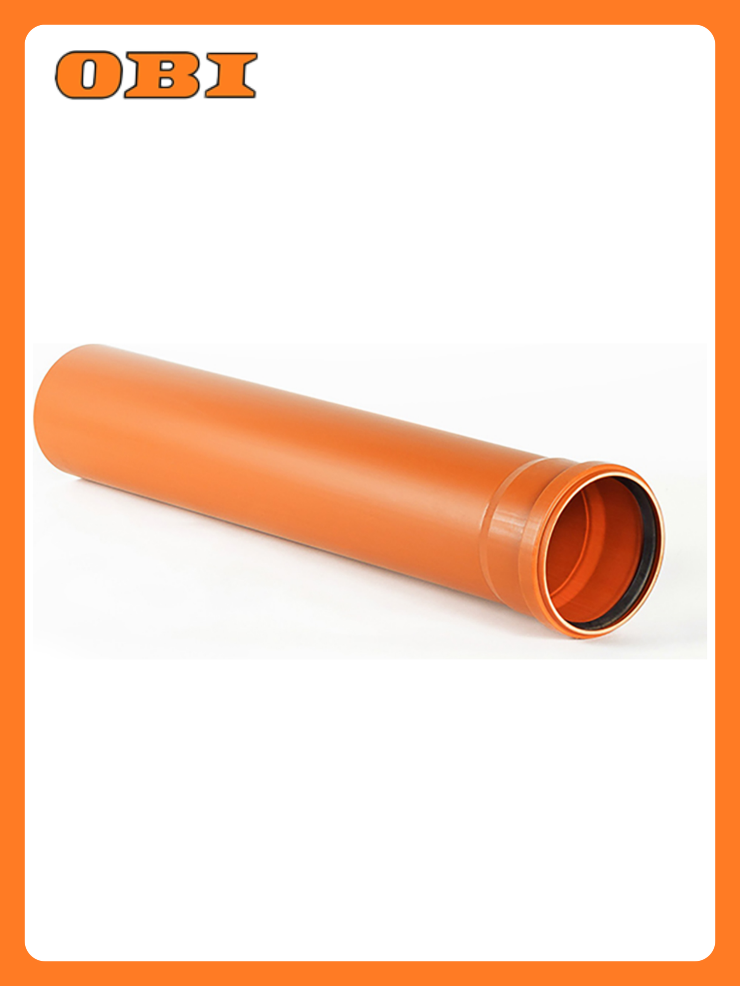 Труба хемкор  для наружной канализации  НПВХ  d160мм  1000мм