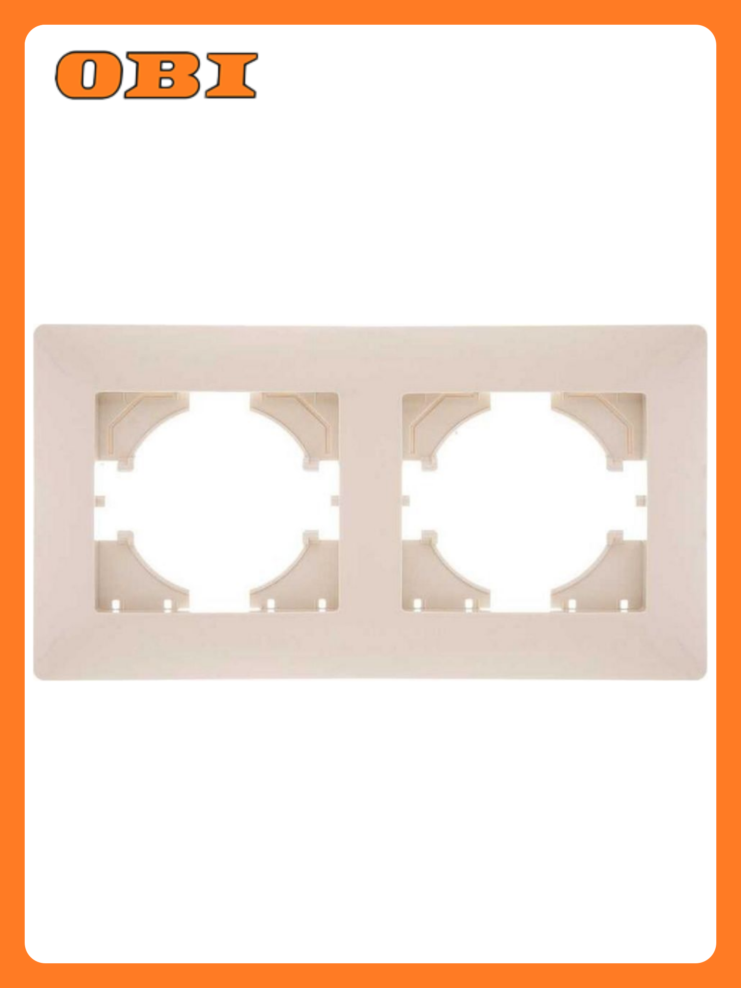 Рамка Maestro De Luce Bravo GUSI C1020-003 2 поста бежевая пластик