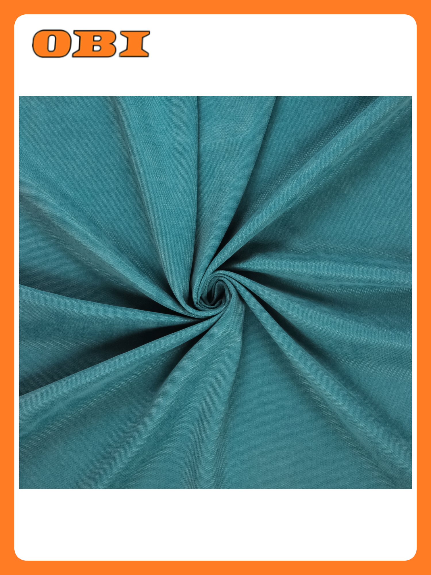 Штора блэкаут Канвас бирюзовая 150х260 см