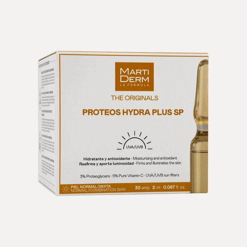 Изображение товара Ампульная сыворотка для лица MartiDerm The Originals Proteos Hydra Plus SP Сыворотка 30*2 мл