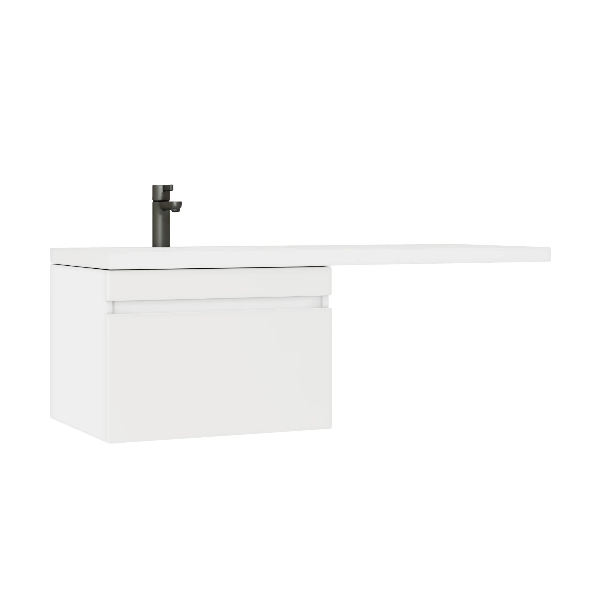 Тумба под раковину без столешницы Vigo Urban 60 1 ящик под стиральную машину белая