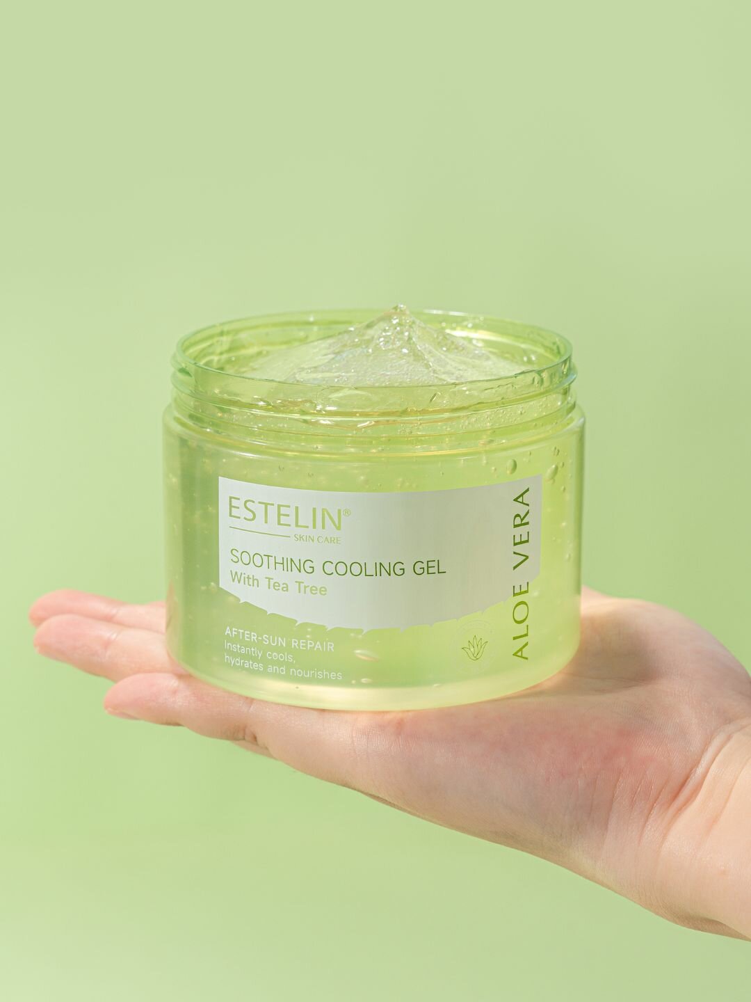 Охлаждающий гель для лица и тела Estelin Aloe Vera Soothing Cooling Gel, 300 г