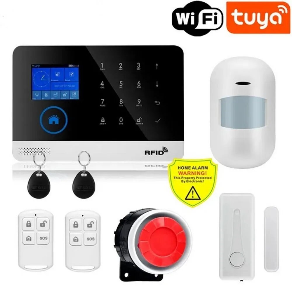 Беспроводная Wi-Fi GSM домашняя сигнализация для охраны Вашего дома.