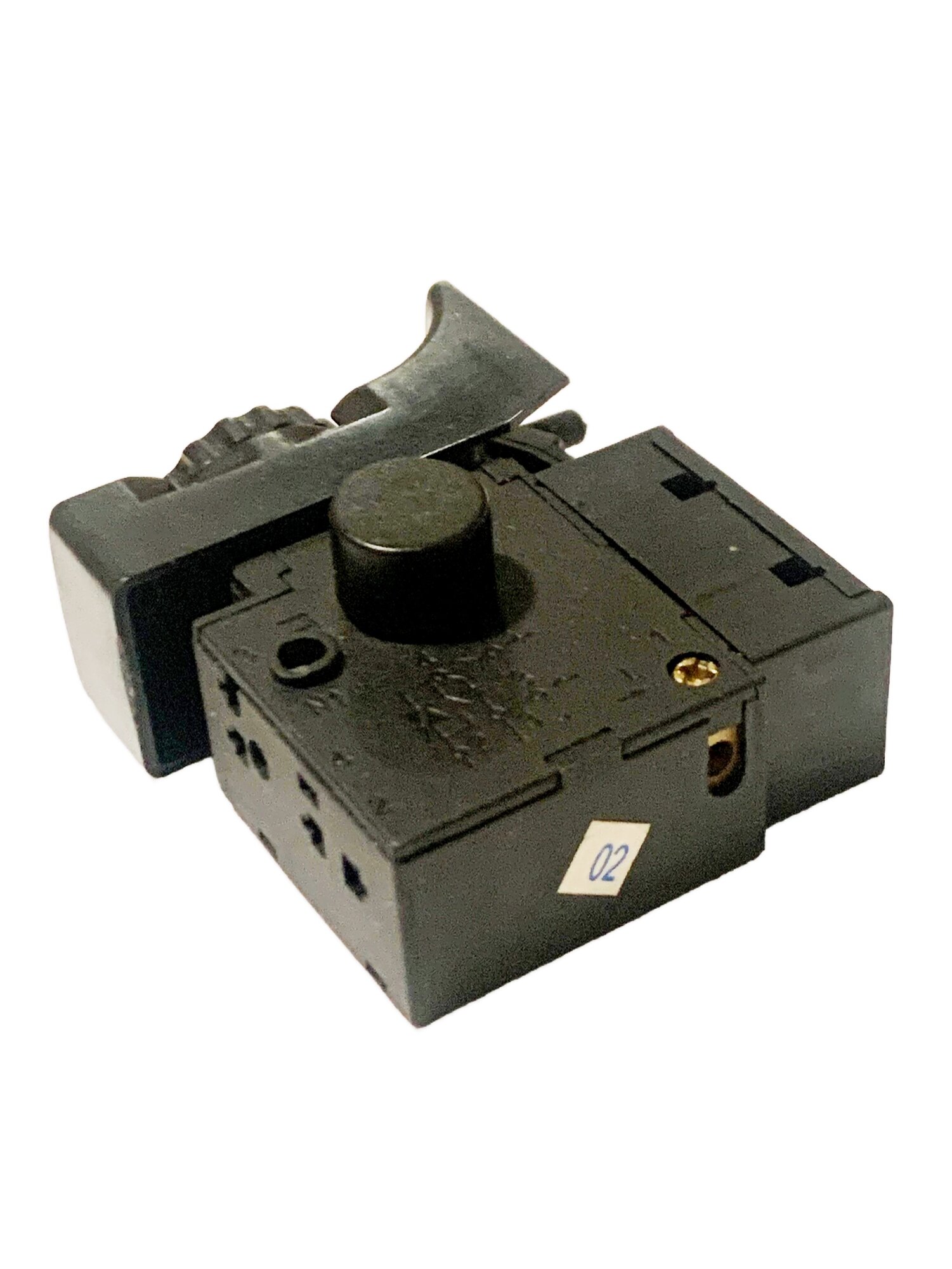 Выключатель 5Е4 (4А) для китайских перфораторов дрелей. С фиксатором и регулировкой оборотов.