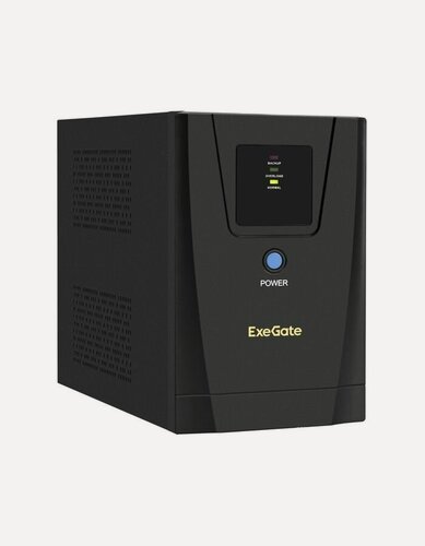 Изображение товара ИБП ExeGate SpecialPro UNB-1200. LED. AVR.2SH.3C13, 1200 ВА/750 Вт, AVR, 2xSchuko+3xC13