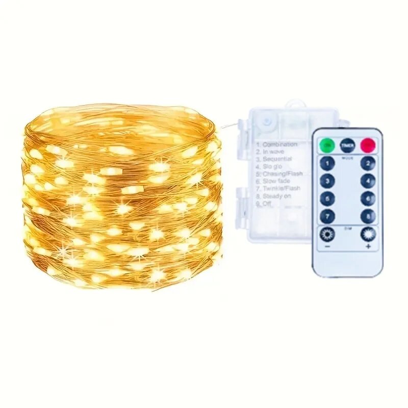 Гирлянда LED 30м 300LED, теплый свет