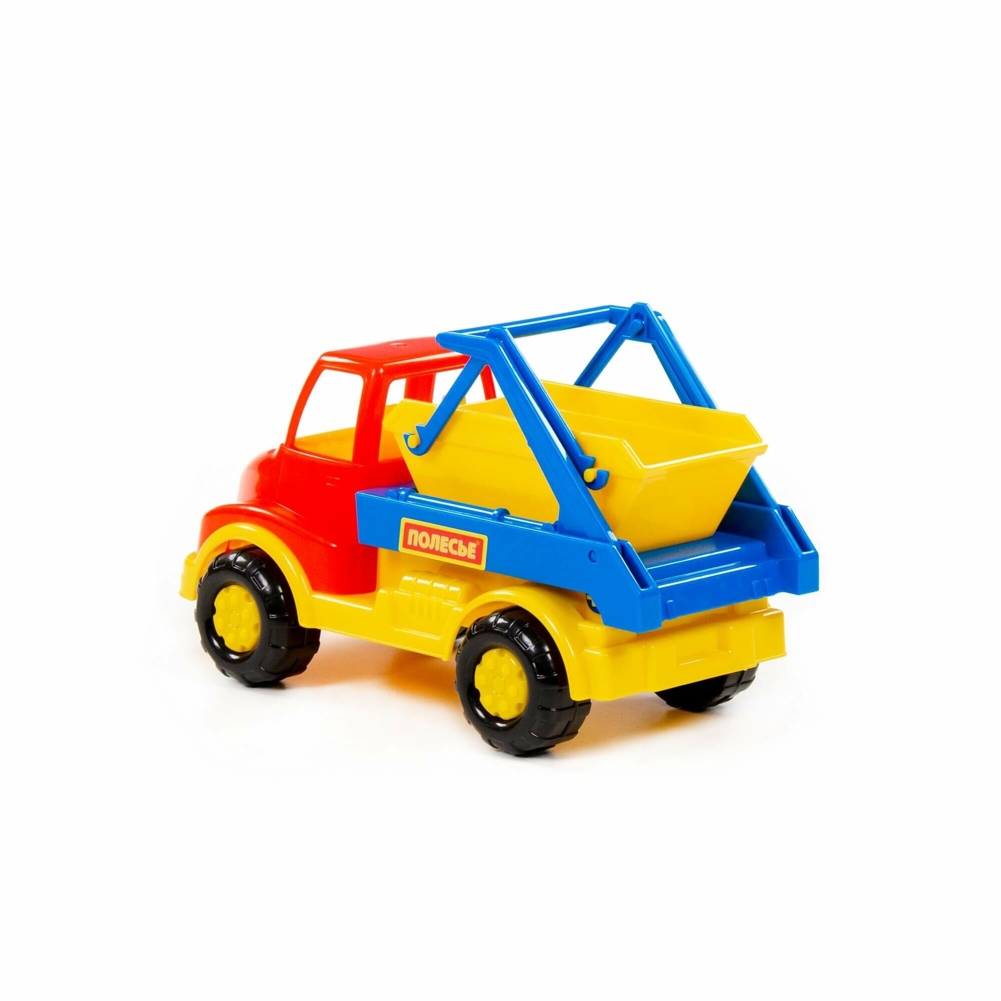 Игрушечный грузовик «леон» — яркий детский коммунальный автомобиль, 3+ — фото 1
