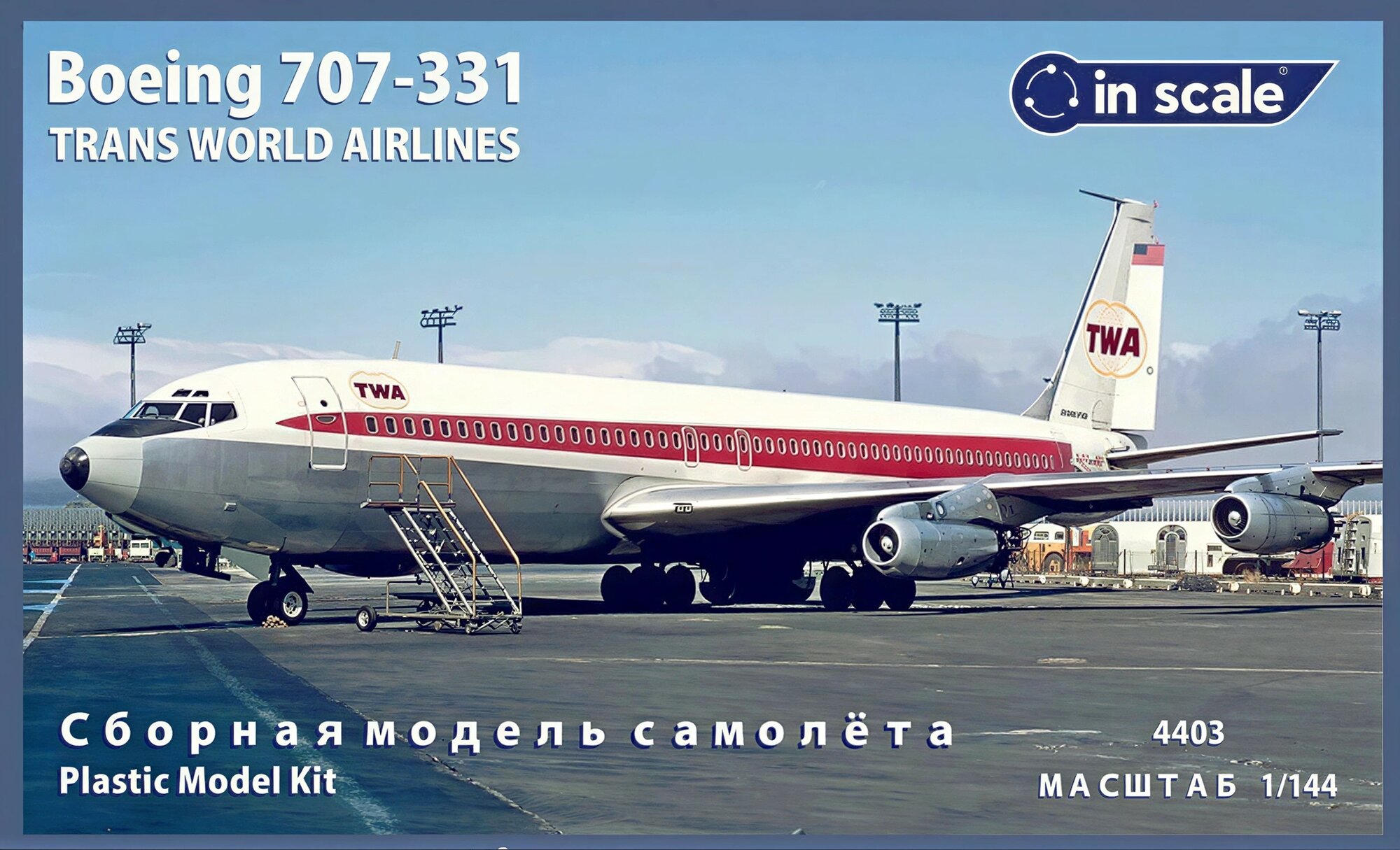Пластиковая модель 1/144 Boeing 707-331 — фото 1