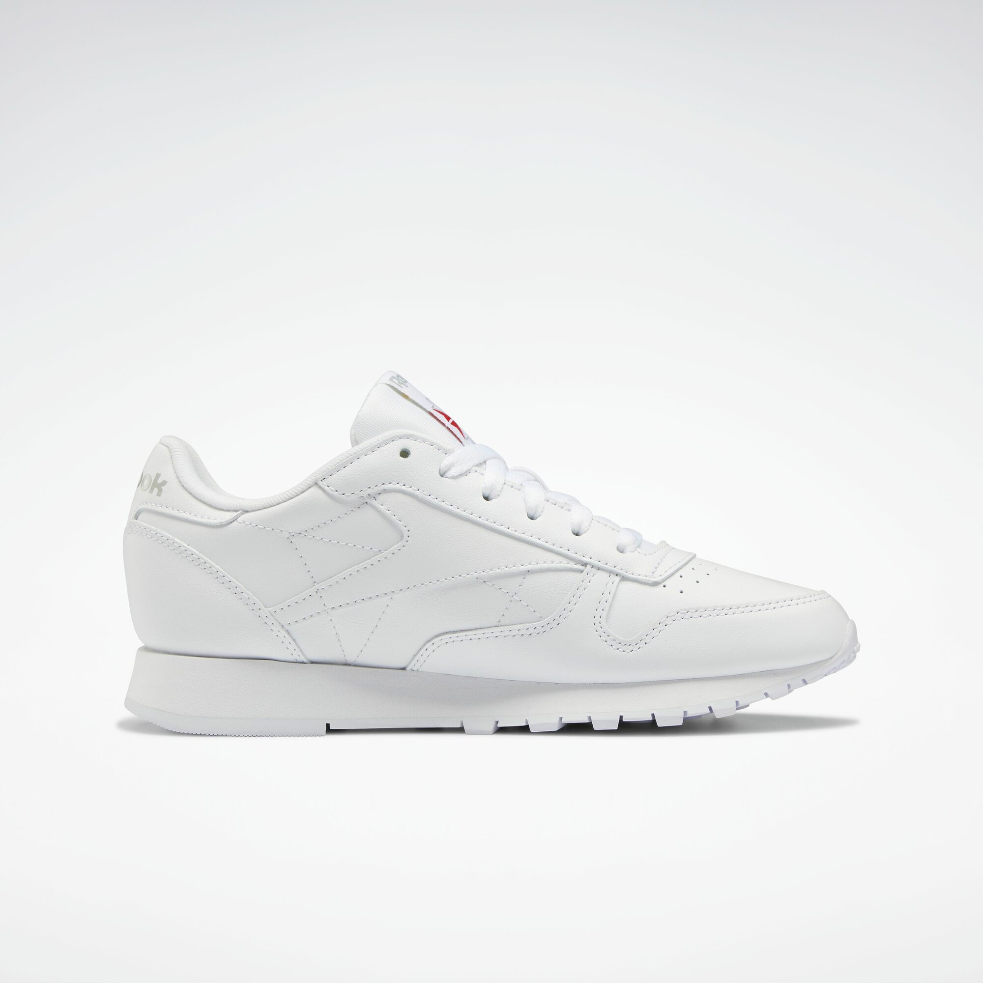Кроссовки Reebok Classic Leather, размер 6,5 US, белый/серый — фото 1