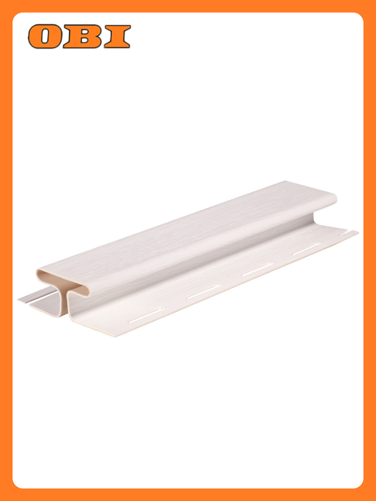 Н-профиль виниловый Терна Полимер Fineber 3050мм пластик цвет ромашка