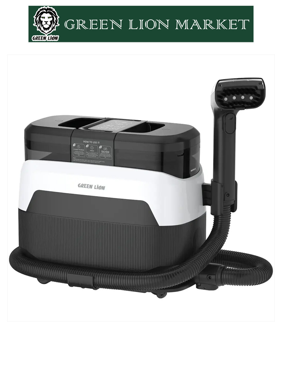 Пылесос для дома с двойным баком и функцией глубокой очистки от пятен, Green Lion