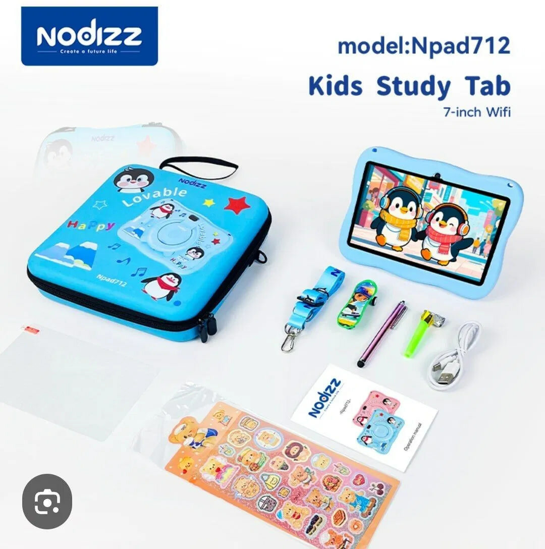 Детский планшет Nodizz Npad 712, Android 14, родительский контроль, Wi-Fi