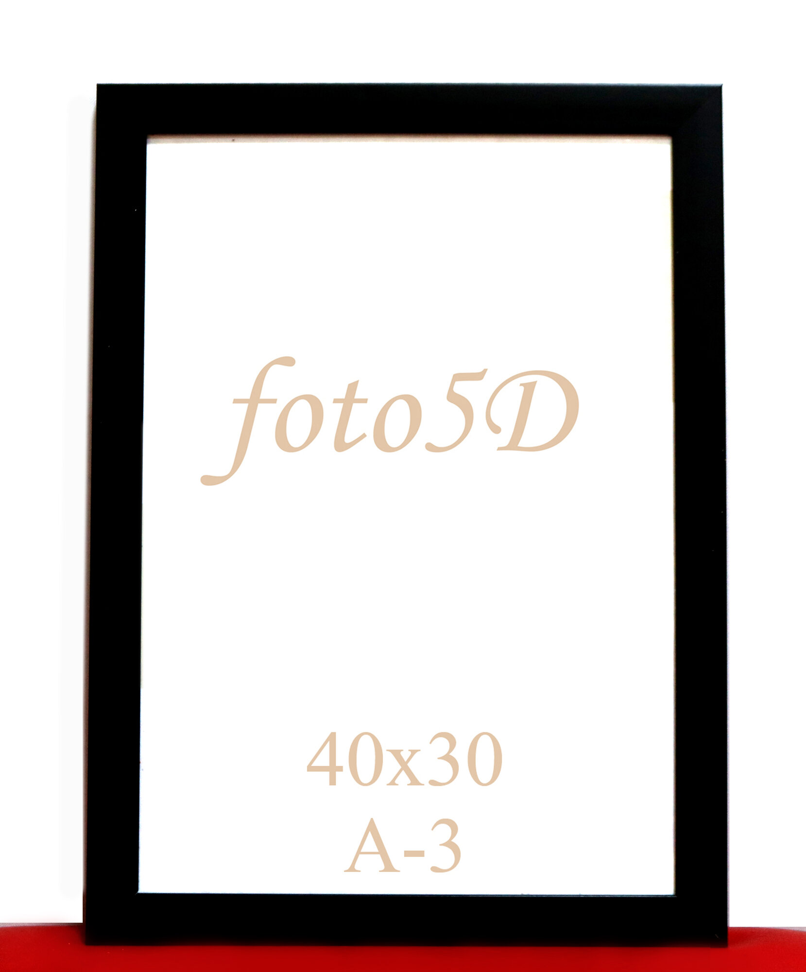 А3 рамка, с оргстеклом, фоторамка, цвет темно-коричневый, с 1 железным креплением