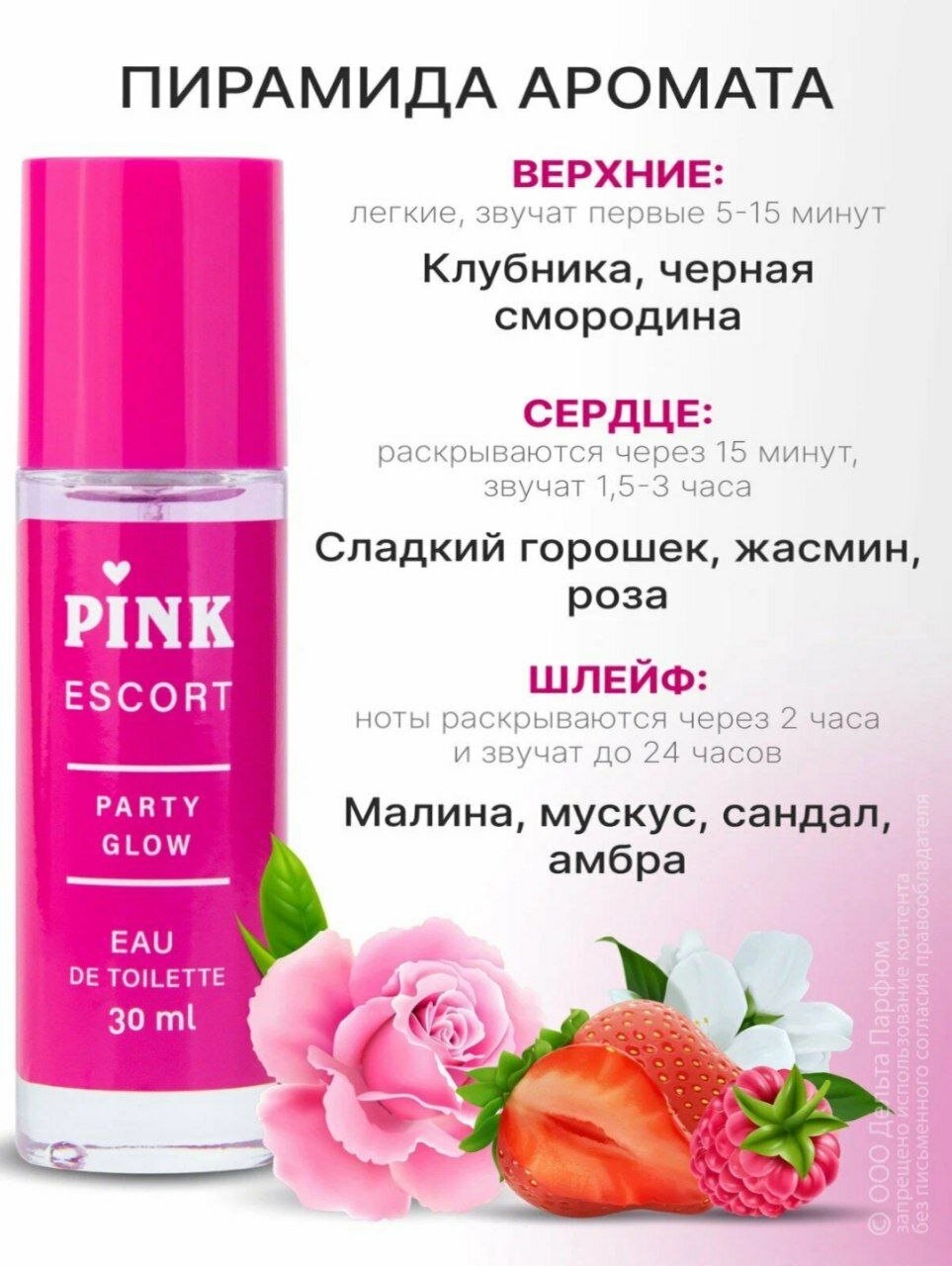 Духи для женщин Pink Escort "Sex Bomb", женская, феромоны, спрей, 30мл оригинал для подарок оригинал MADE IN FRANCE