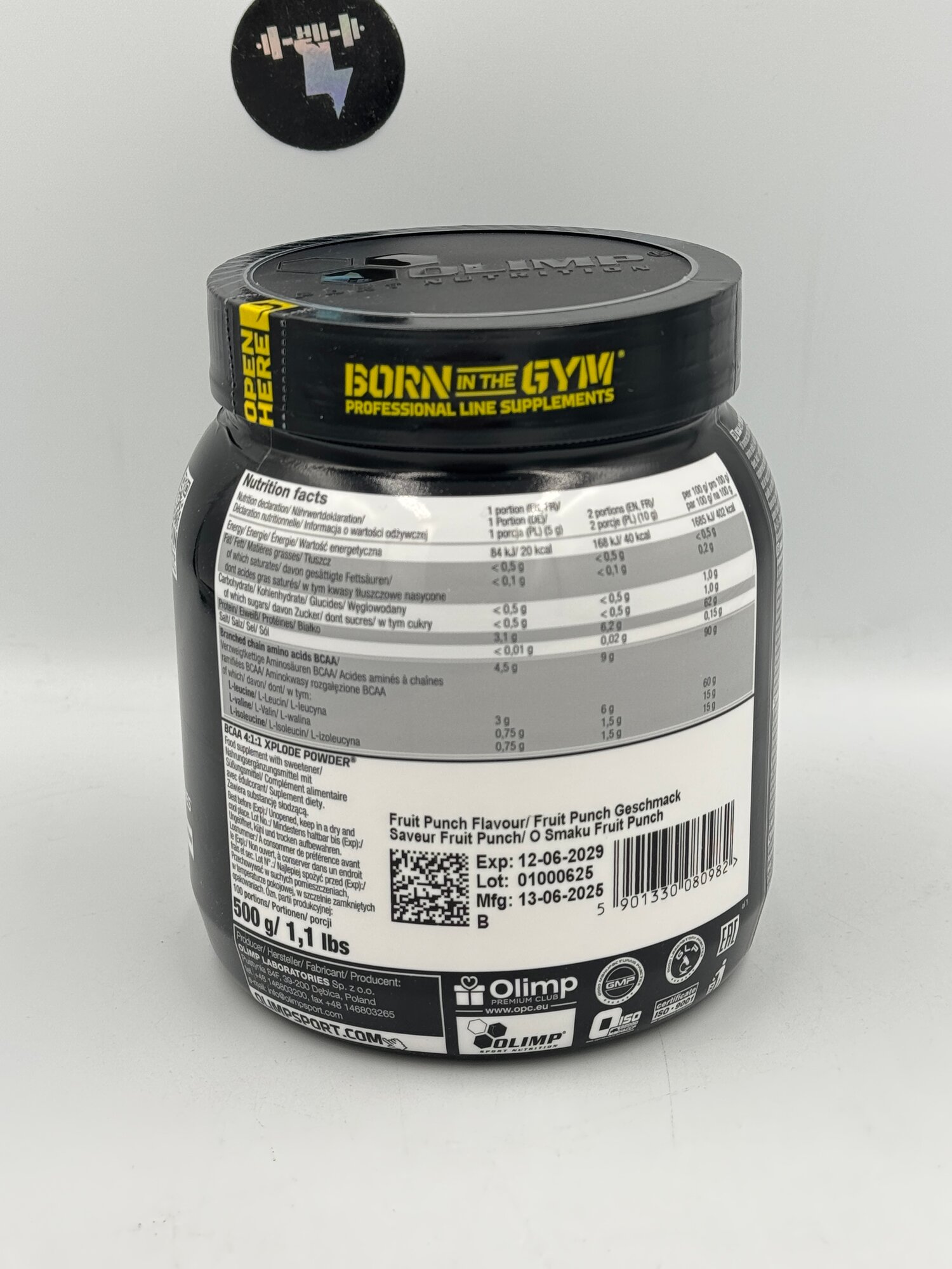 Olimp Bcaa 4:1:1+ Xplode powder fruit punch 500г 100 порций BCAA — фото 1