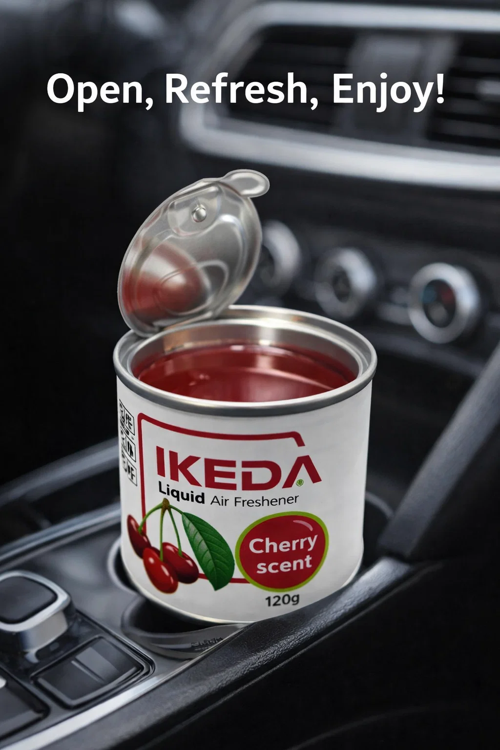 Ароматизатор автомобильный BLACK ODOR, 130мл, французское качество, до 60дней без проливания