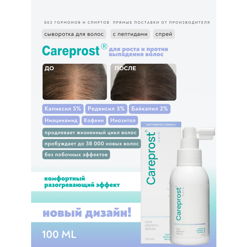 Сыворотка для роста волос Careprost Карепрост Капиксил 5 Реденсил 3 Байкапил 2 5000₽