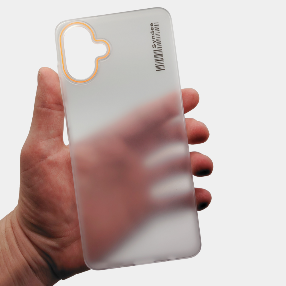 Чехол для смартфона Samsung A07 прозрачный с матовым покрытием, ударопрочный