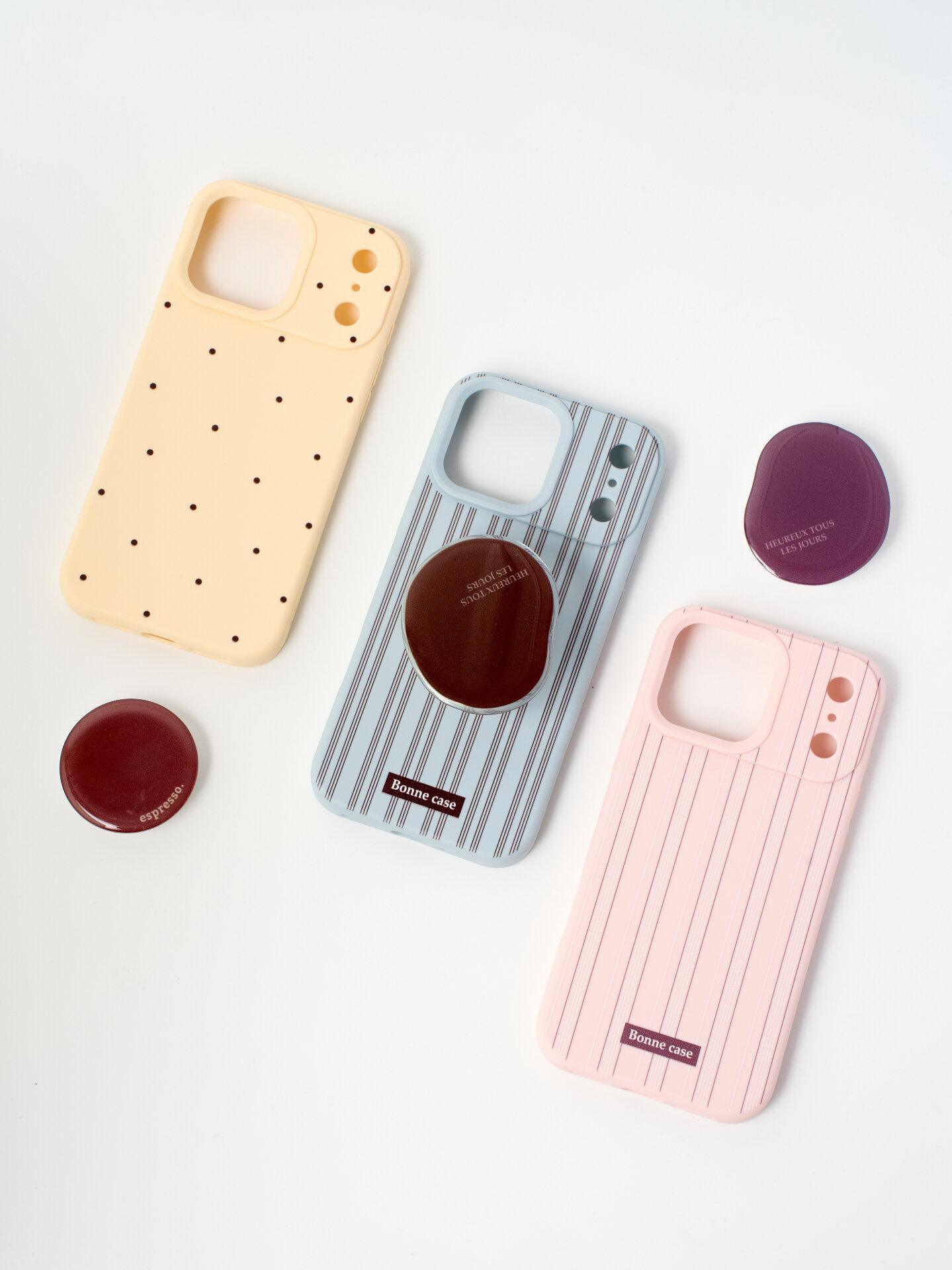 Чехол на Айфон 17 Про Макс (iPhone 17 Pro Max) со съемной подставкой, желтый — фото 1