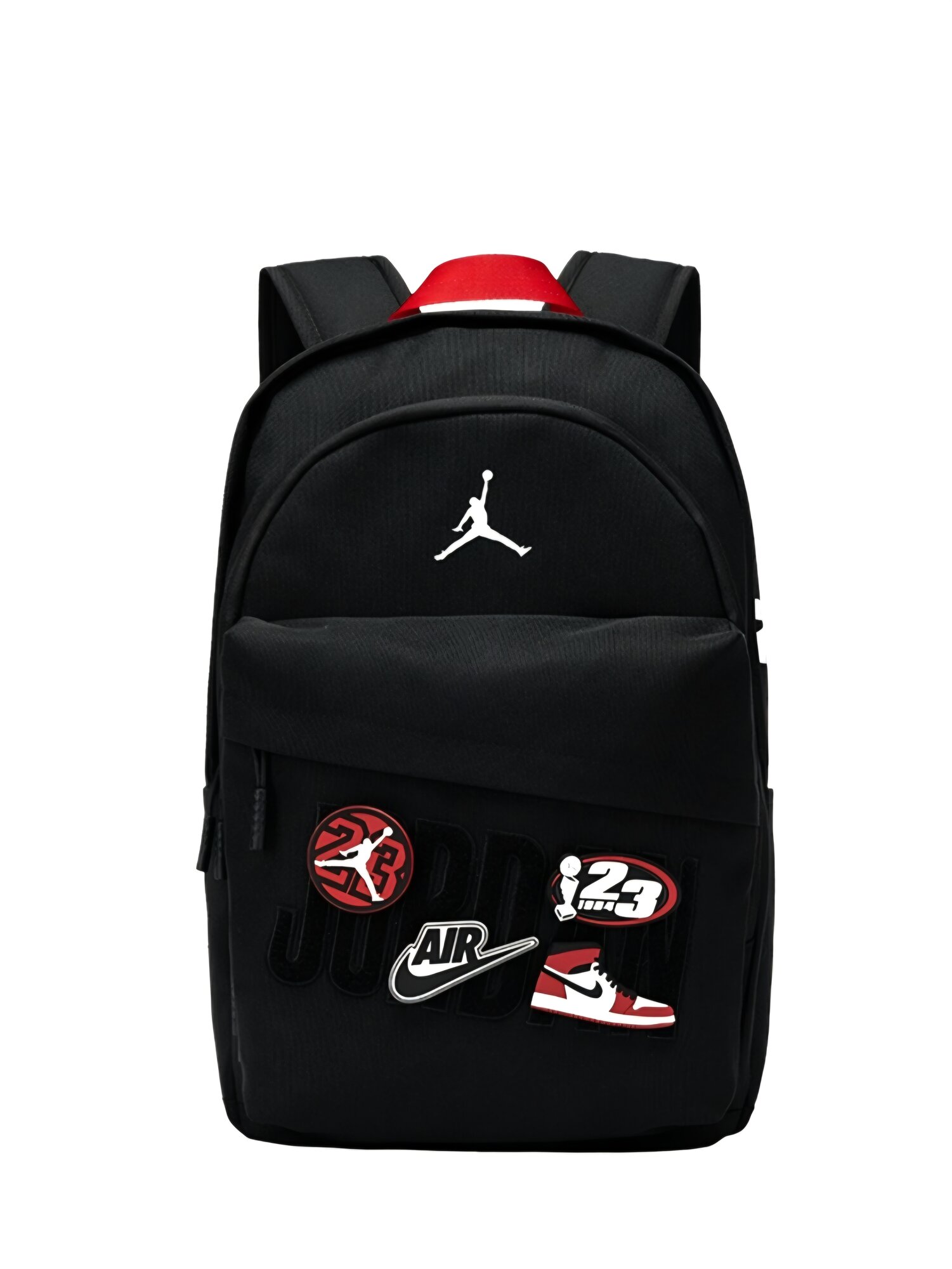 Рюкзак Jordan, городской, туристический, молодежный, черный с логотипом